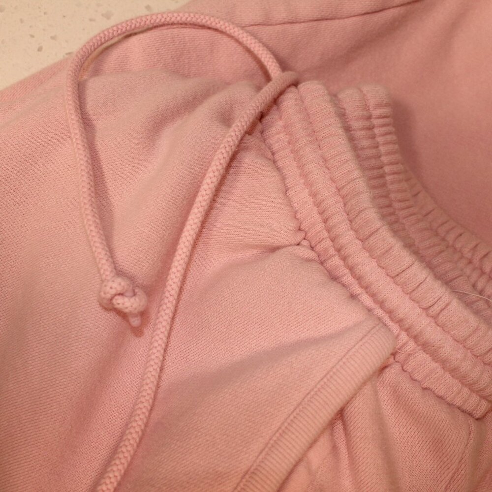PINK FLEECE WIDE-LEG CARGO SWEATPANTS - Picture 11 of 13
